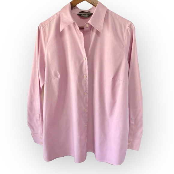 Eddie Bauer Wrinkle-Resistant Pink Button Down Shirt Women’s Size 1X - Picture 2 of 4